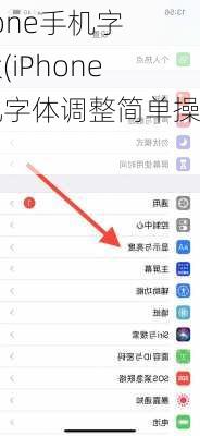 iphone手机字太大(iPhone手机字体调整简单操作)