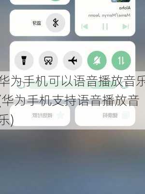 华为手机可以语音播放音乐(华为手机支持语音播放音乐)