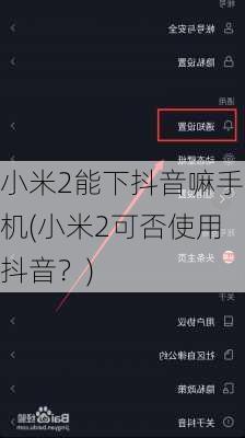 小米2能下抖音嘛手机(小米2可否使用抖音？)