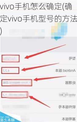 vivo手机怎么确定(确定vivo手机型号的方法)