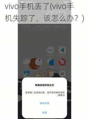 vivo手机丢了(vivo手机失踪了，该怎么办？)