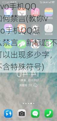 vivo手机QQ如何禁言(教你vivo手机QQ怎么禁言，新标题不可以出现多少字，不含特殊符号)