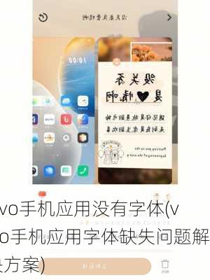 vivo手机应用没有字体(vivo手机应用字体缺失问题解决方案)