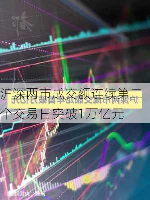 沪深两市成交额连续第二个交易日突破1万亿元