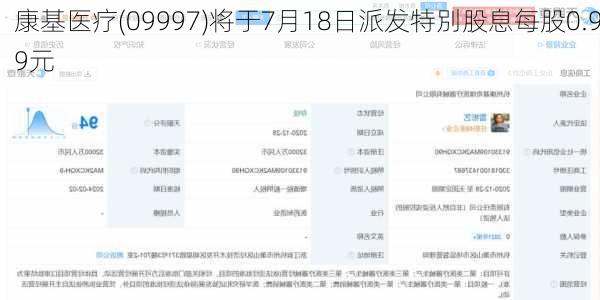 康基医疗(09997)将于7月18日派发特別股息每股0.99元