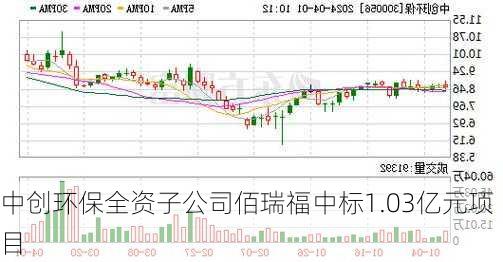 中创环保全资子公司佰瑞福中标1.03亿元项目