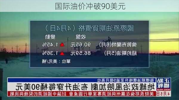 国际油价冲破90美元