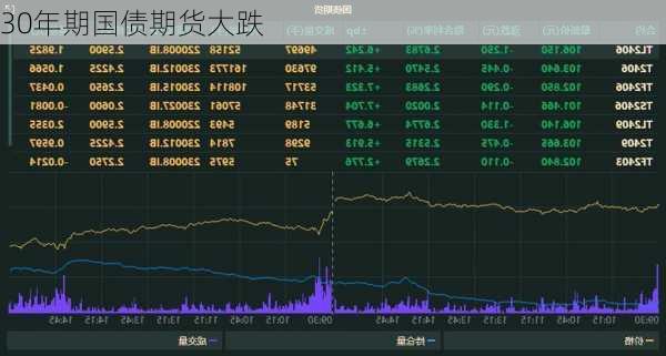 30年期国债期货大跌