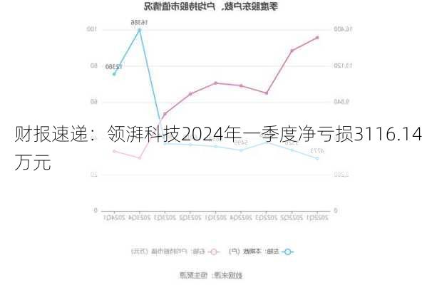 财报速递：领湃科技2024年一季度净亏损3116.14万元