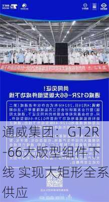 通威集团：G12R-66大版型组件下线 实现大矩形全系供应