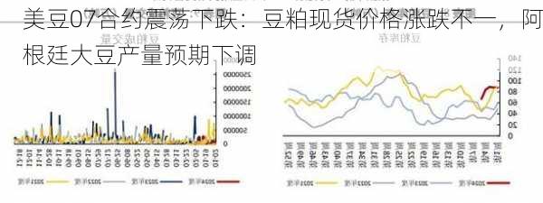 美豆07合约震荡下跌：豆粕现货价格涨跌不一，阿根廷大豆产量预期下调