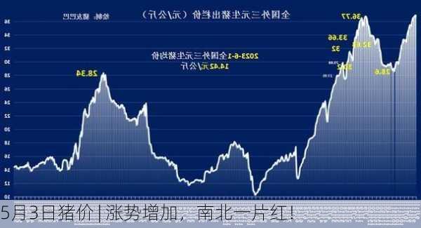 5月3日猪价 | 涨势增加，南北一片红！