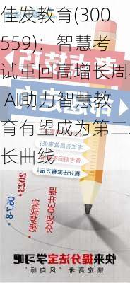 佳发教育(300559)：智慧考试重回高增长周期 AI助力智慧教育有望成为第二增长曲线