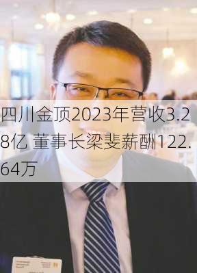 四川金顶2023年营收3.28亿 董事长梁斐薪酬122.64万