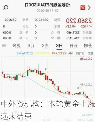 中外资机构：本轮黄金上涨远未结束