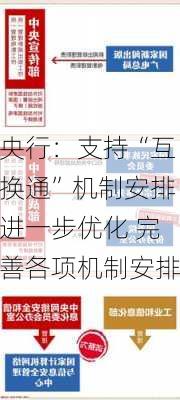 央行：支持“互换通”机制安排进一步优化 完善各项机制安排