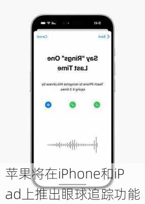 苹果将在iPhone和iPad上推出眼球追踪功能