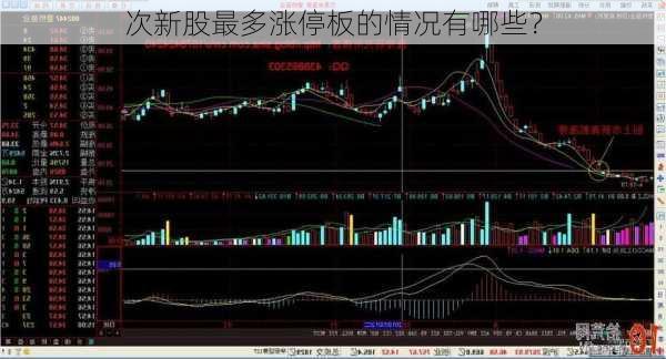 次新股最多涨停板的情况有哪些？