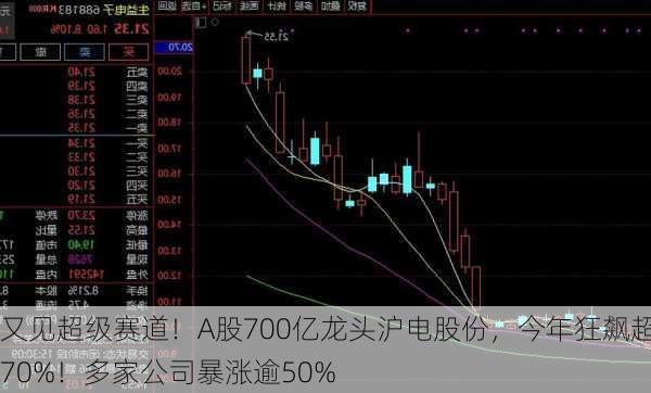 又见超级赛道！A股700亿龙头沪电股份，今年狂飙超70%！多家公司暴涨逾50%