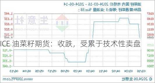 ICE 油菜籽期货：收跌，受累于技术性卖盘