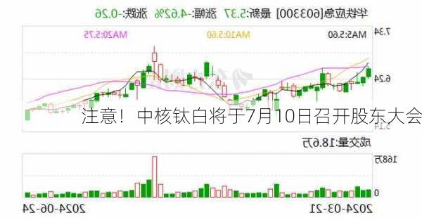 注意！中核钛白将于7月10日召开股东大会