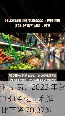 普利制药：2023 年营收 13.04 亿，利润同比下降 70.87%