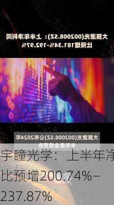 宇瞳光学：上半年净利同比预增200.74%―237.87%