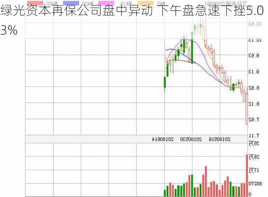 绿光资本再保公司盘中异动 下午盘急速下挫5.03%