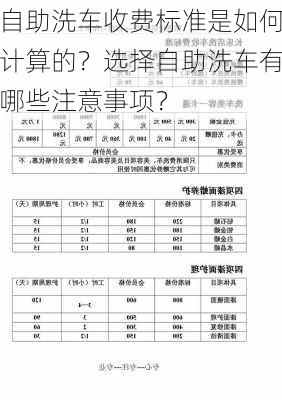 自助洗车收费标准是如何计算的？选择自助洗车有哪些注意事项？