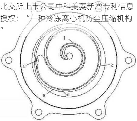 北交所上市公司中科美菱新增专利信息授权：“一种冷冻离心机防尘压缩机构”