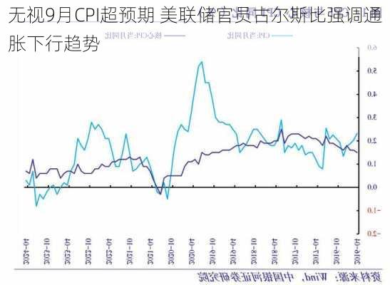 无视9月CPI超预期 美联储官员古尔斯比强调通胀下行趋势