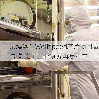 采埃孚与Wolfspeed芯片项目或告吹 德国工业复苏再受打击