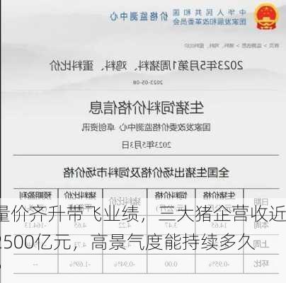 量价齐升带飞业绩，三大猪企营收近2500亿元，高景气度能持续多久？