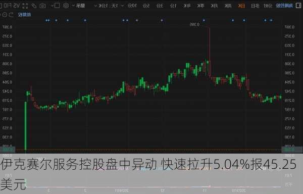 伊克赛尔服务控股盘中异动 快速拉升5.04%报45.25美元